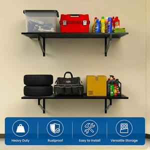 Estante de Almacenamiento Metálico Mingtang, Organizador Resistente, Unidad Flotante Moderna, Estantes de Pared para Garaje - Product Image 4