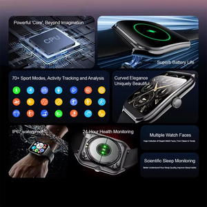 MT61 2.5D cong 1.96 "AMOLED HD Màn hình cảm ứng hiển thị bluetooth SmartWatch 24-Giờ theo dõi sức khỏe IP67 không thấm nước thể thao đồng hồ - Product Image 4