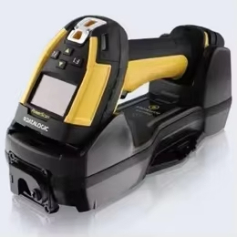 Scanner portable Datalogic PowerScan PM9600-DPX avec marquage direct des pièces, affichage 433 MHz, clavier à 4 touches, batterie amovible, kit USB, en stock - Product Image 1