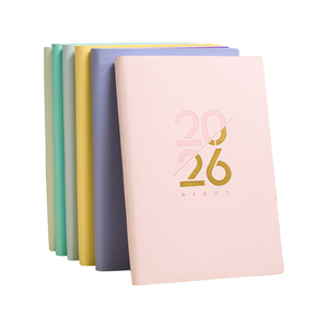 Agenda Diaria YUFINO 2026 A5 de PU, Cuaderno Almanaque, Costura con Hilo de Cuero Multicolor, Logotipo Personalizado Impreso, Calendario - Product Image 2