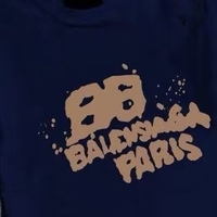 T-shirt graphique BALENSIAGA PARIS surdimensionné88, design peinture en aérosol, multicolore, décontracté, unisexe, manches courtes, streetwear, vêtement de tous les jours