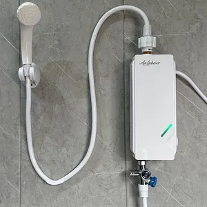 Tankless phòng tắm khách sạn nhiệt 3.5kW sưởi ấm ngay lập tức tiết kiệm năng lượng nóng Bán máy nước nóng điện