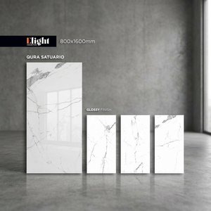 Azulejos de porcelana cerámica de alto brillo Nero Marquina 800x1600mm con diseño de mármol negro para pisos de proyectos de lujo - Product Image 3