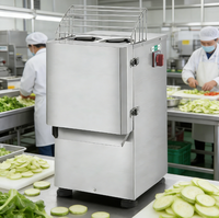 Groentesnijder/-snijmachine YYHB-QP20 Commercieel gebruik Motor 1100W Hoge efficiëntie Saladebereiding Komkommer/Tomaat Snijden Uniform 1mm Dun