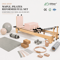 Reformer de Pilates professionnel haut de gamme en bois d'érable pour studio/salle de sport