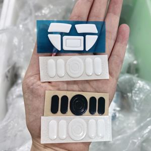 Almohadillas para Patas de Ratón, Adhesivos para Patas de Ratón <span class=keywords><strong>Logitech</strong></span> G304 <span class=keywords><strong>G305</strong></span>, Blancas, Bordes Curvos Redondeados - Product Image 5