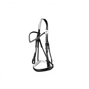 สายบังเหียนจูงม้าหนังนิ่ม,สายรัดแบบมีคริสตัลวิบวับ - Product Image 1