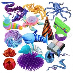 TOYSRUNNER Innovative Spiral Cone Fidget Toy Slider 3D Printed Premium <b>PLA</b> Sensory Fidgets Tools Teens Adults Stress Relief EDC - Product Image 1