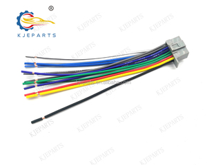 Para <span class=keywords><strong>Panasonic</strong></span> 16Pin Automotive Plug Connector Arnés de cables PVC aislado 15cm de longitud para Aftermarket Car Radios Stereo - Product Image 2