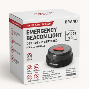 Luz de Emergencia V16 Homologada Con GPS para Coche, Baliza IoT Obligatoria <span class=keywords><strong>DGT</strong></span> - Product Image 2