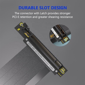 Kabel Ekstensi Riser Kecepatan Tinggi Terlindung PCIE 4.0 16x dengan Port PCI Express untuk Kartu Ekstensi GPU, Panjang 20cm (90 Derajat) - Product Image 4