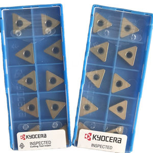 Outils de travail en acier personnalisables OEM, fraises à plaquettes en carbure Kyoceras TNGA160408S01525 A66N 32 mm 1,5 mm 16 mm, forme triangulaire - Product Image 1