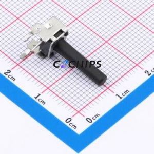 GT-TC101B-H180-L1 Tactile Switch Through hole,6x7.5mm Switch Single Pole Single Throw Round Button 2.5N Right Angle Insert - Product Image 1