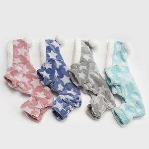 Piyama anjing kecil dan anak kucing, pakaian bertudung flanel hangat musim dingin anjing - Product Image 4