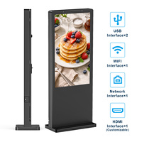 Pantalla de Señalización Digital LCD Android de 55 y 65 Pulgadas, Resistente al Agua, para Publicidad Exterior Comercial y Pública