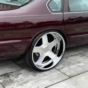Jantes en alliage d'aluminium forgé 2 pièces, chrome argenté, concaves profondes, 17-24 pouces, 5x120 5x127, compatibles <span class=keywords><strong>avec</strong></span> les jantes Chevy Impala SS - Product Image 2