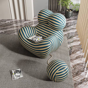 Hochwertige Streifenmuster-Couch Stühle und Sofas Tragbares <span class=keywords><strong>Sofa</strong></span> Couch - Product Image 5