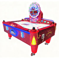 Machine de jeu d'arcade populaire de hockey sur glace électrique pour 2 joueurs, à monnayeur, type flipper, multi-balles, équipement de jeu familial intérieur pour enfants