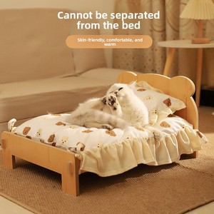 Tất cả các mùa phổ thân thiện với môi mèo Giường cũi dễ thương Kitten công chúa thiết kế tùy chỉnh kích thước có thể tháo rời có thể giặt rắn carton - Product Image 3