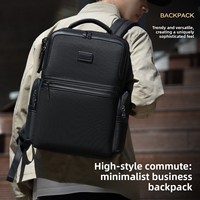 Sac à dos unisexe haut de gamme pour ordinateur portable de 15 pouces, grande capacité, étanche, idéal pour les voyages d'affaires et les déplacements professionnels