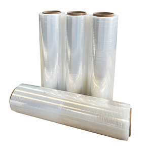 18 Micron Lldpe Transparent Plastic Waterproof Industrial Heavy Duty Strength Stretch Pallet Wrap Film Roll for Pallet <b>Packing</b> - Product Image 1