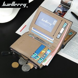กระเป๋าสตางค์ผู้ชายแบบสั้นแบรนด์ Baellerry หนัง PU พับสามตอน ซิปแนวตั้งอเนกประสงค์ ใช้ได้ทุกวัน - Product Image 3