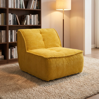 Canapé paresseux carré moderne de style italien, compressé sous vide, combinaison de canapés pour petit appartement, canapé individuel décontracté minimaliste pour école