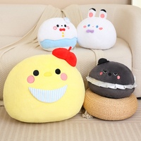 Bantal Boneka Kartun Lucu Lembut dengan Detail Wajah yang Beragam dan Menggemaskan, Aksen Dekoratif untuk Sofa dan Dekorasi Kamar Tidur