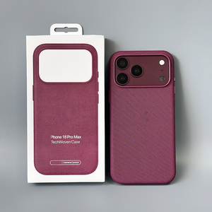 Étui de luxe L217 en tissu technique anti-traces de doigts pour iPhone 17 18 Pro Max, coque magnétique animée en tissu - Product Image 4