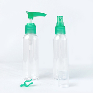 Green Caps - Juego de 7 Botellas de Viaje 4 en 1, Botellas de Perfume Mini de PET de 60 ml, Botellas de Loción de Lujo con Bomba, Botellas con Tapa Abatible de 60 ml - Product Image 3