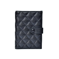 Porte-passeport personnalisé en cuir PU Saffiano avec logo sur mesure pour les voyages d'affaires