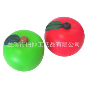 Balle anti-stress en mousse PU en forme de caméléon, rouge et verte, pour enfants et adultes, jouet promotionnel unisexe - Product Image 1
