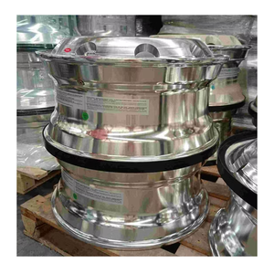 Roues de remplacement pour camion et remorque en aluminium chromé forgé 8,25" x 22,5" |   Nouvelle garantie de marque personnalisée d'un an pour la réparation - Product Image 2