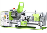 Tour à métaux domestique NU210E 400mm 125mm avec mandrin, tour manuel pour atelier et usinage DIY