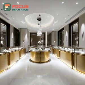 Modern Jewelry Store Display Furniture Tempered Glass Panel Jewelry Shop Jewelry Cabinet - Product Image 4