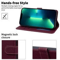 Étui de téléphone à rabat en cuir souple en silicone compatible avec iPhone 6 6S 7 8 Plus