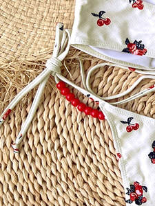 Traje de Baño JSN 2026 Nuevo, Bikini de Dos Piezas con <span class=keywords><strong>Top</strong></span> de Tubo Sexy, Cintura Baja, Estampado, Tirantes, <span class=keywords><strong>Bandeau</strong></span> y Tanga - Product Image 3