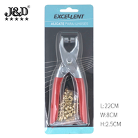 Pince à chaussures à œillets avec poignée chromée, outil de 6 pouces, pour boucle de ceinture, pince à sertir avec boutons offre gratuite, nouveauté