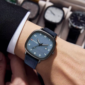 Nouvelle Montre-Bracelet de Luxe à Quartz 2025, Bracelet en Cuir Sportif, Boîtier en Alliage, Cadran en Verre, Aiguilles pour Usage Quotidien, Relogio pour Couples - Product Image 6
