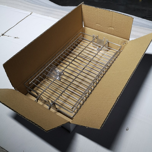Panier de rôtissoire en acier inoxydable 304, robuste, pour camping extérieur, avec trou de 14 mm et profondeur réglable - Product Image 3