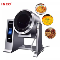 Équipement de cuisson commercial automatique à tambour rotatif de grande taille, robot de cuisine multifonctionnel pour la restauration rapide, machine de cuisson intelligente