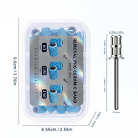 Bandes de ponçage céramiques 60/100/150 grains, élimination rapide, anti-colmatage, idéales pour le gel dur et l'acrylique, usage professionnel en salon