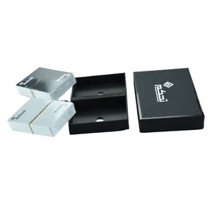 High Quality Playing Cards Customized Black Core Paper Poker Cards with UV Coating Drawer Box