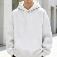 En stock – Nouveau sweat à capuche personnalisé avec logo, coupe ample et courte, épais, idéal pour l'hiver