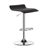 Tabourets de bar modernes et minimalistes en cuir, chaise de comptoir pivotante et réglable en métal à pieds hauts, tabouret de bar commercial