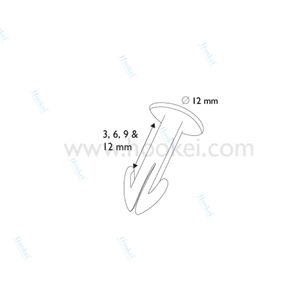 <b>Plastic</b> Semi-transparent Screws for Cardboard Display - Product Image 2