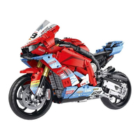 Guly 60569 2026 Nouveau MOC City Racing 820RR Kits de Modèles de Moto Rouge Superbike Briques Cadeau pour Adulte 2225 Pièces Ensembles de Blocs de Construction