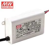 Original Mean Well PCD-25 Series 25W Switching Power Supply AC Dimmable LED Power Supply Tegangan Output Tunggal 12V/24V/36V/58V