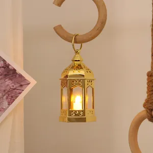 Lanterne da giardino all'aperto che appendono il supporto decorativo marocchino della lanterna della candela per la decorazione esterna