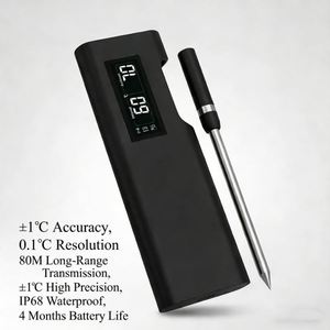Termómetro Digital Inalámbrico de Largo Alcance para Carne, con Bluetooth, WiFi, Resistente al Agua IP68, Termómetro para Barbacoa con Aplicación - Product Image 3